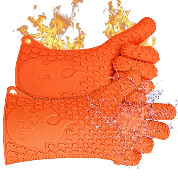 Grill with Confidence - Heavy Duty Heat Resistant Grill Gloves