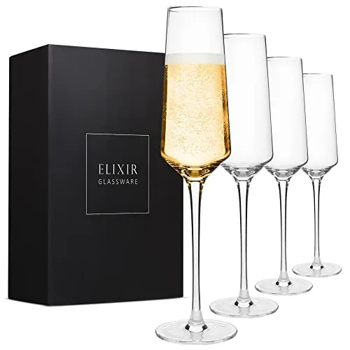 Set of 4 Luxury Champagne Flutes!