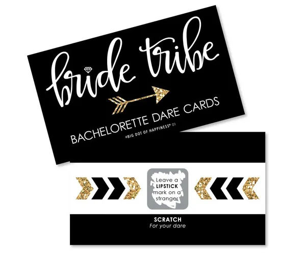 Bride Tribe Bachelorette Scratch-Off Dare Cards