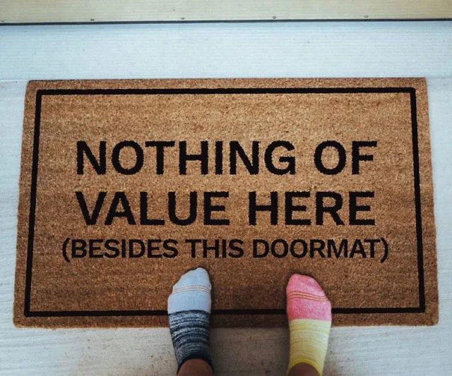 Keep Intruders Away with a Hilarious Doormat